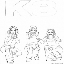 K3 kleurplaat