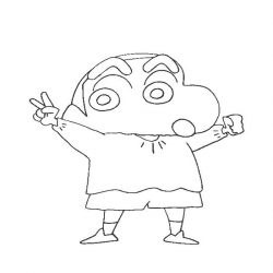 Shin Chan kleurplaat