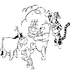 Winnie the pooh kleurplaat